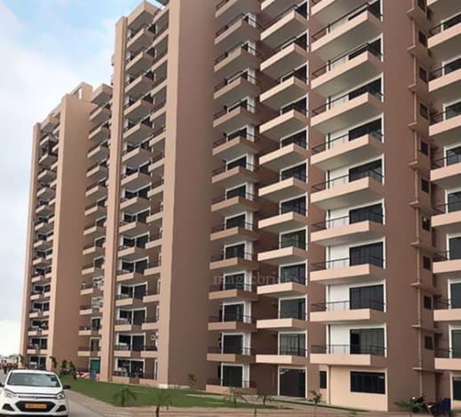 Sports Ville — tower facade with driveway
